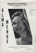 Alma Mehus — concert program